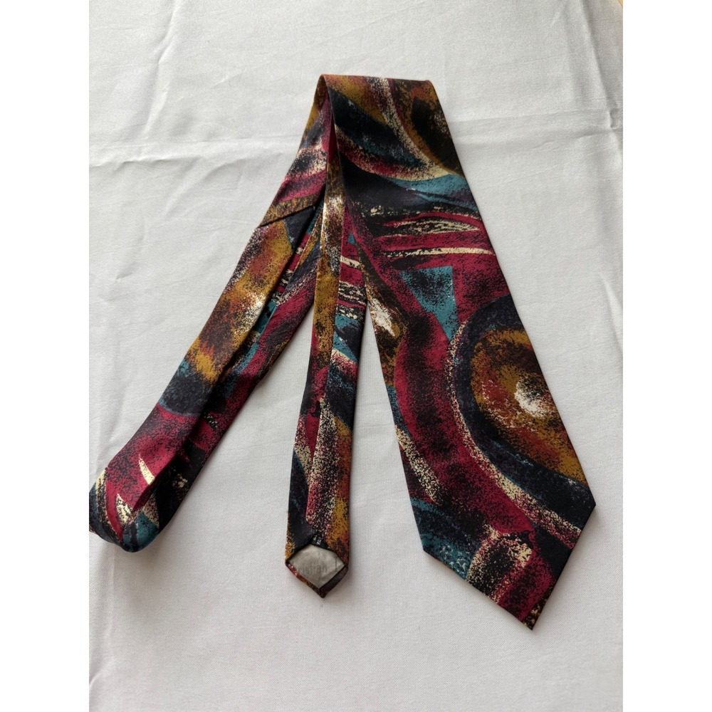 Christian Dior Abstract Necktie Silk Designer Patterned Tie